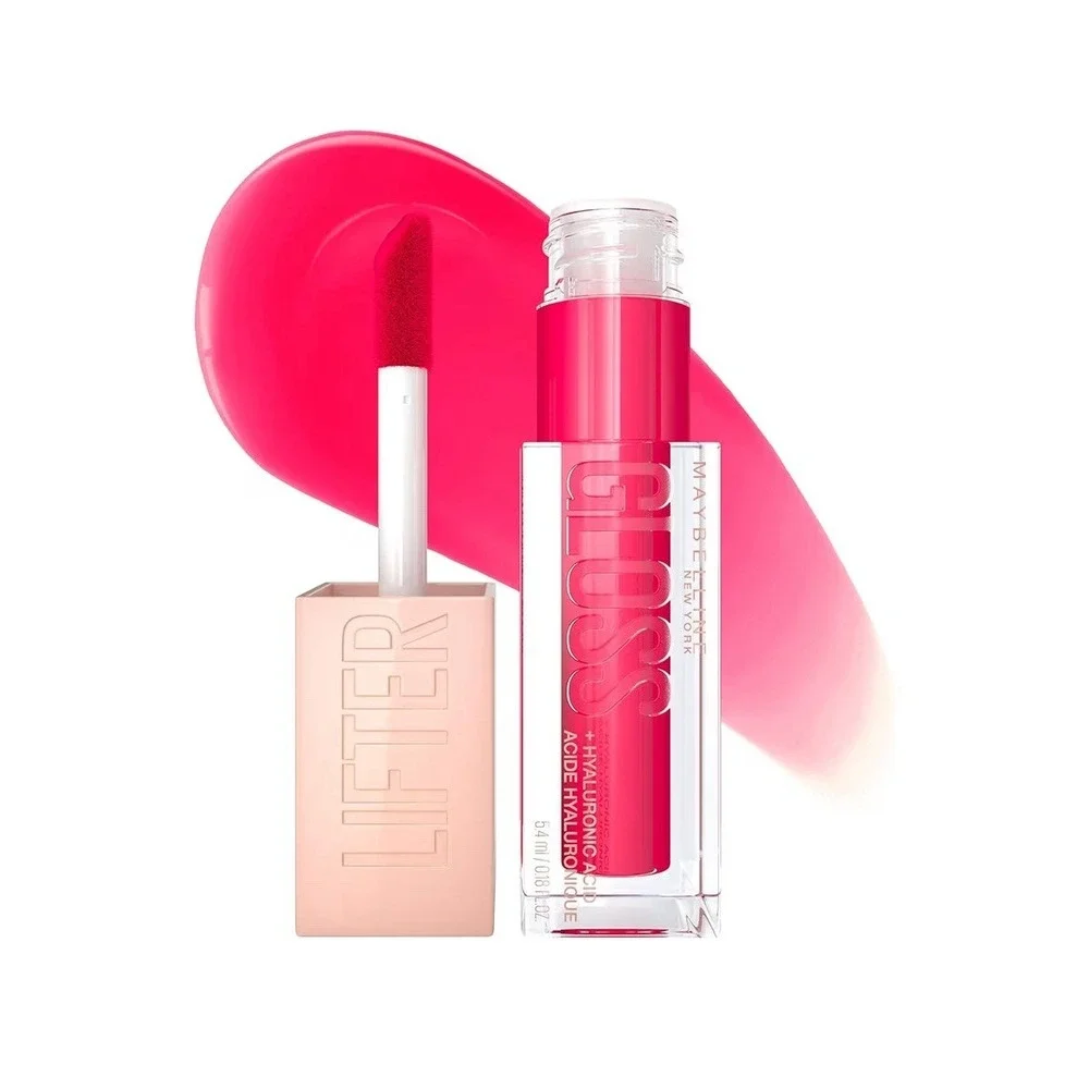 Maybelline Lifter Gloss + Hyaluronic Acid (5.4mL/0.18Oz) BubbleGum 24 color